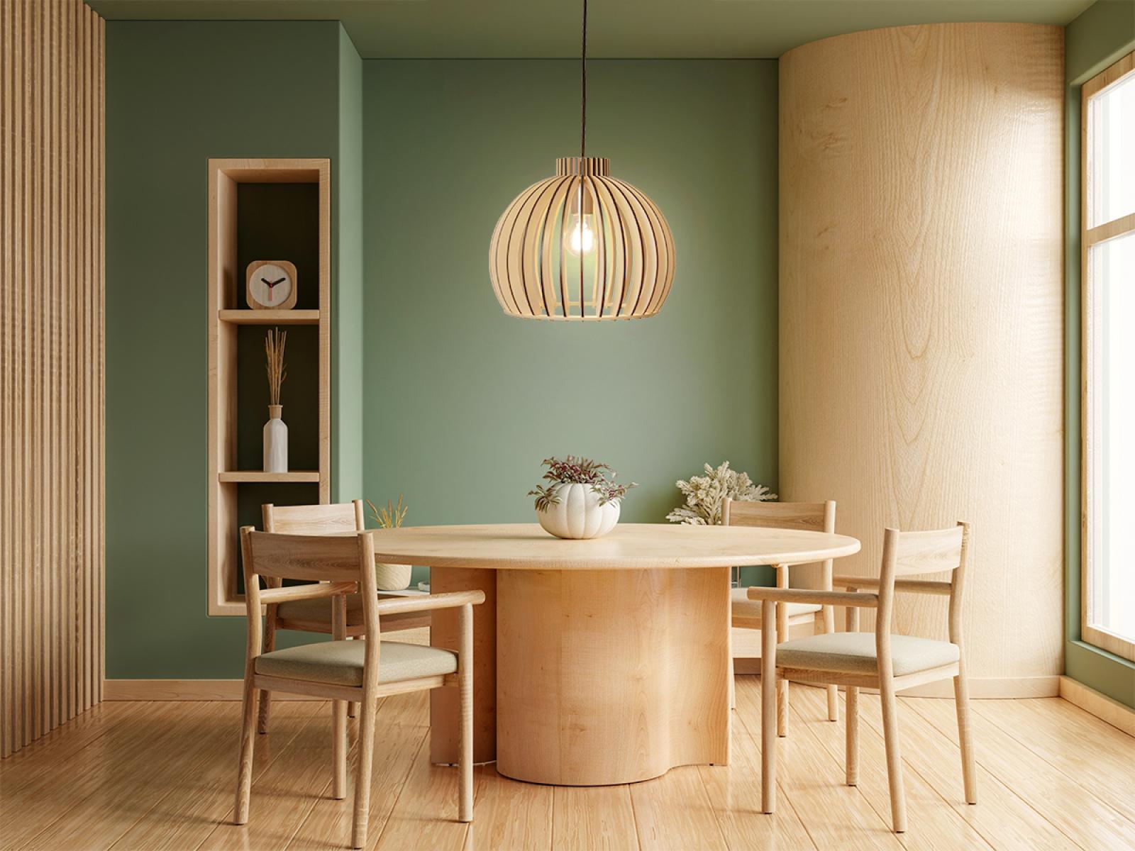Tömör fa lámpa E27 / 450 - WRE142 - Image 3