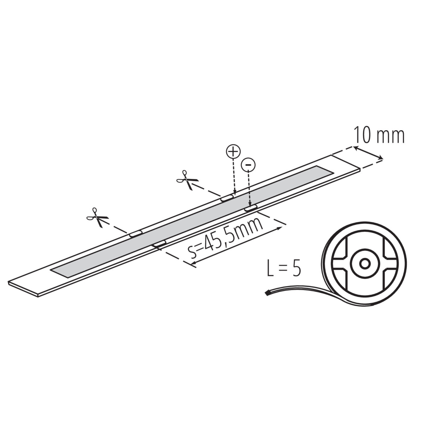 '+COB LED SZALAG HIDEG FEHÉR 14W/M 24V IP00 39412 - Image 6