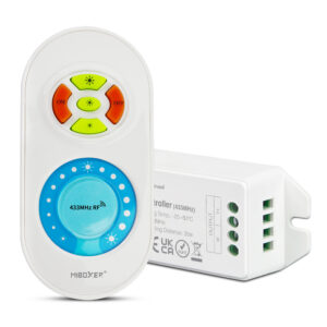 Egyszínû LED vezérlõkészlet DC12-24V 12A Fehér Touch Távirányítóval FUT041