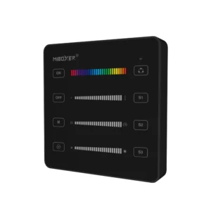 SPI digitális LED szalag fali távirányító fekete FUTB6-B