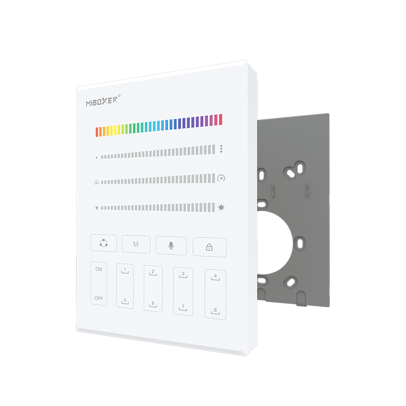 SPI digitális LED szalag fali távirányító fehér FUTB9 - Image 2