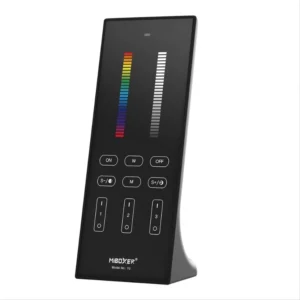 RGB+CCT 3 zónás Távirányító 2,4 GHz Fekete FUTY3